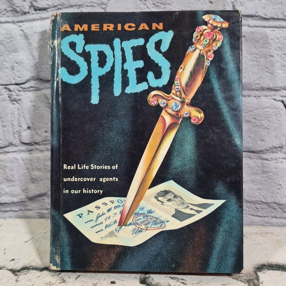 VTG 1960 American Spies Whitman Real Life Stories Richard Deming Illustrated HC